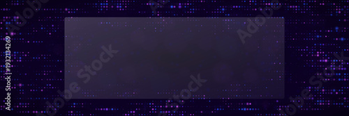 Quantum Computing Data Visualization Background, Digital Glitch Effect, Transparent Overlay for Tech