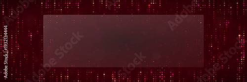 Cybersecurity Data Breach Visualization Background with Red Digital Matrix and Copy Space