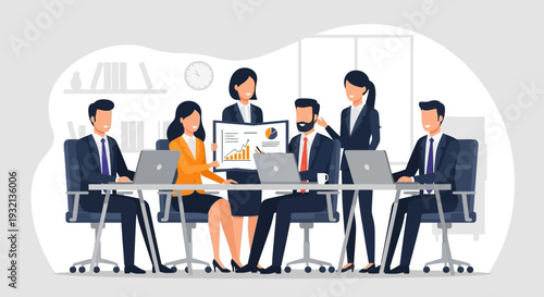 Business Team Meeting.