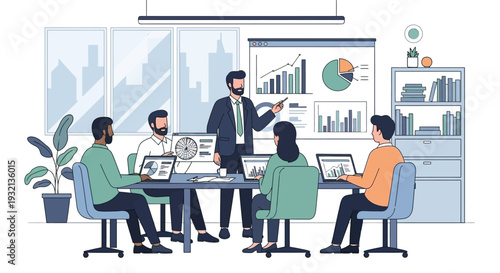 Business Meeting with Colleagues.