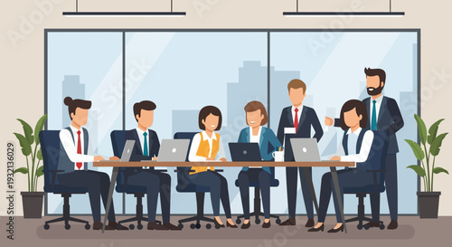 Business Meeting with Professionals.