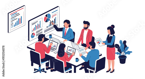 Team Collaboration Office Meeting.