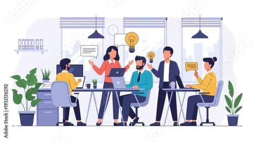 Team Collaboration Office Meeting.