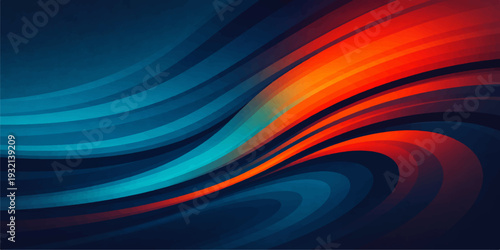 Abstract colorful background featuring digital blue waves and glowing fractal lines that create a dynamic motion texture for a cool wallpaper design