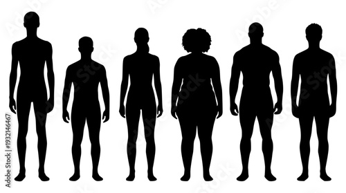 silhouettes of people