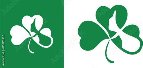 Shamrock Leaf and Foot Icon