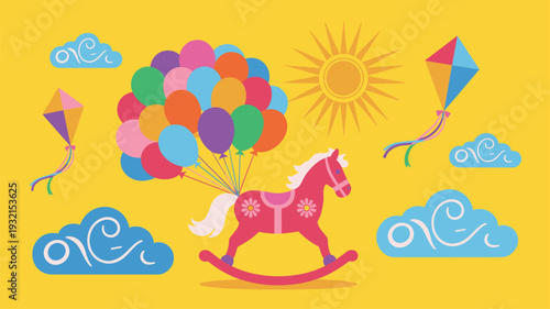 Rocking horse balloons kites festival