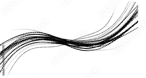 Abstract violet particle waves vector illustration for AI data visualization and futuristic technology design