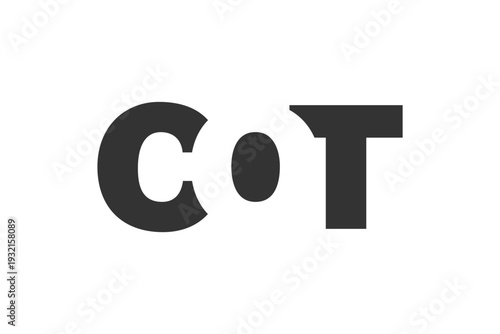 COT logo design. Initial letter C O T bold font style for tech startups, consulting, corporate branding. Creative company name, headlines typography identity, trendy logotype.
