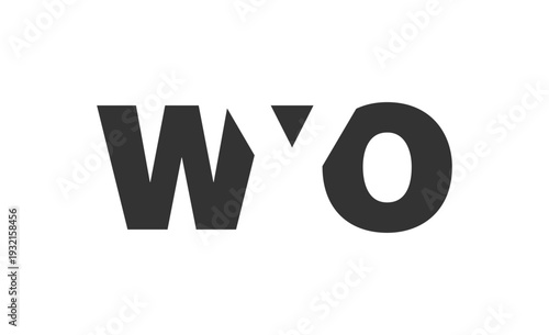WYO logo design. Initial letter W Y O bold font style for tech startups, consulting, corporate branding. Creative company name, headlines typography identity, trendy logotype.