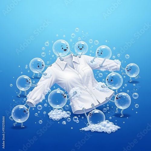 Fresh and Clean - A Laundry Day Adventure with Bubbles.