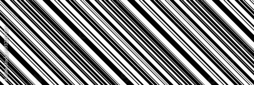 Dynamic diagonal stripes in black and white create a bold, graphic pattern.  Perfect for backgrounds, textures, website design, or print projects needing a modern, abstract feel.