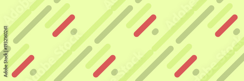 Dynamic abstract background with diagonal lines and dots in pastel green, red, and gray.  Perfect for website banners, presentations, or social media.  Minimalist design conveys movement and energy.