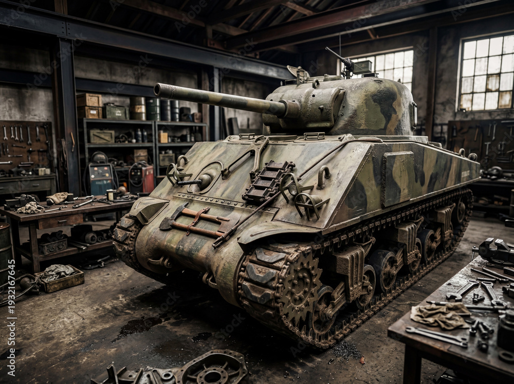 Obraz premium Sherman tank