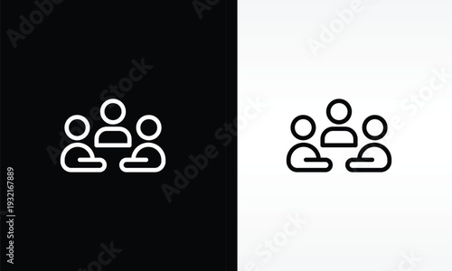 Meeting Vector, Icon Or Logo Sign Isolated Symbol Illustration