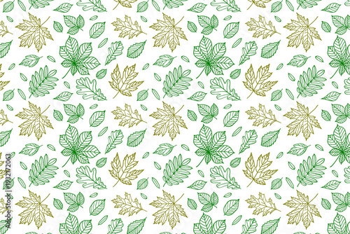 seamless pattern with leaves