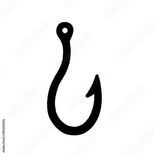 illustration of a fishing hook icon