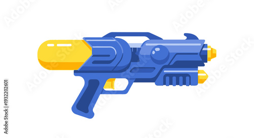 Blue and Yellow Water Gun Toy.