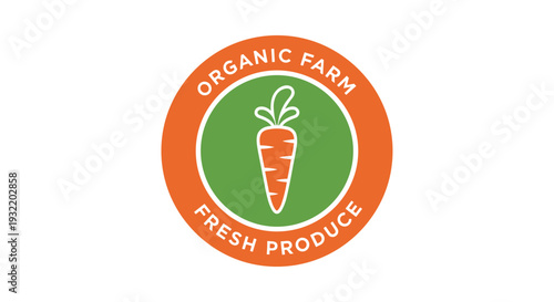 Carrot Logo for Organic Farm Produce.