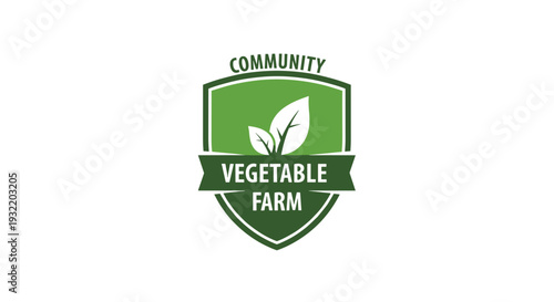 Community Vegetable Farm Logo Design.