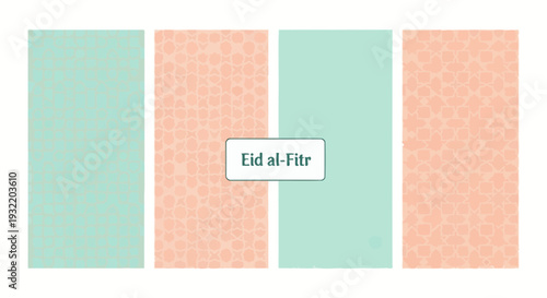 Abstract geometric design with green and orange panels for visual concept