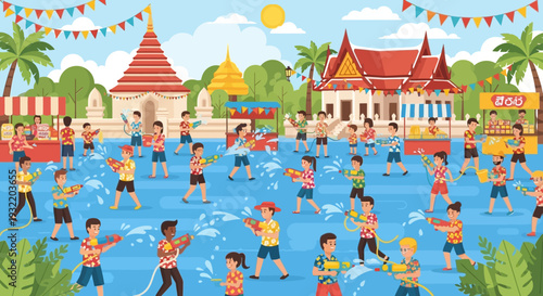 People Playing Water Games in Pool.