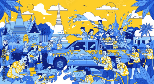 People Working Together Around a Vehicle.