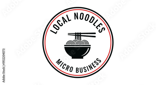 Local Noodles Micro Business Logo Design.