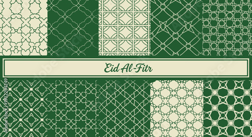 Geometric pattern backgrounds with text for decorative design projects