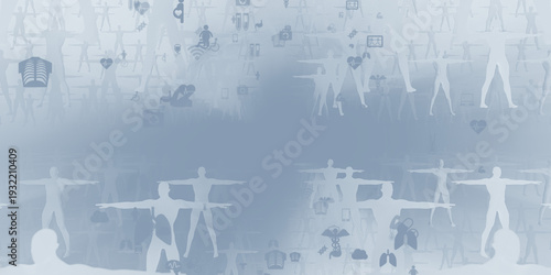 Bild auf Leinwand Futuristic CG illustration of cyberspace and science technology concept