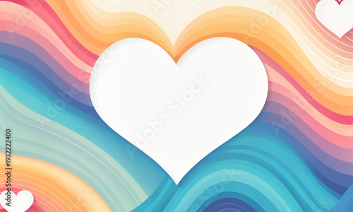 white heart shape cutout on...