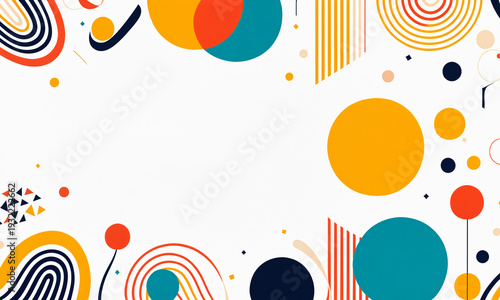 abstract geometric composit...