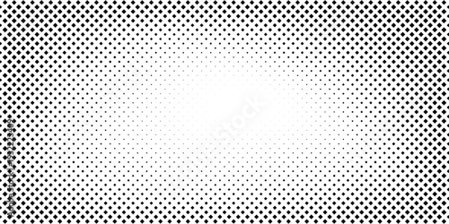 Abstract Squared halftone texture background. Black and white square pixels. Abstract glitchy 8 bit video game backdrop. vector design