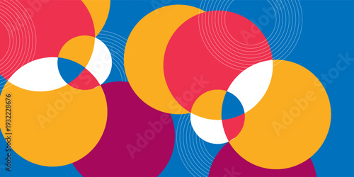 Abstract light blue background with 3D overlapping concentric circles and soft shadows in neumorphic style. vector illustration