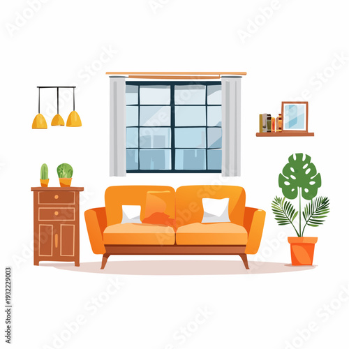 Cozy Living Room Furniture and Decor Collection for Modern Home Interior Design