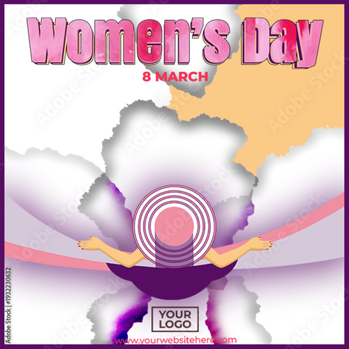 Women's Day has been recognized and separated colours represent countries in the world.