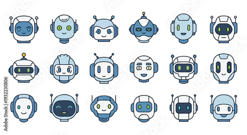 Blue Megaphone with Social Media Notification Icons for Digital Marketing and Communication Isolated on White