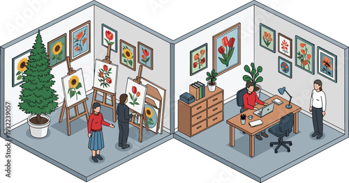 Nativity silhouette vector illustration set, holy family with baby Jesus, Mary, Joseph, manger and star of Bethlehem, Christian religious graphic art, Christmas design resource