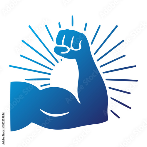 Power Performance Strength Gradient Icon