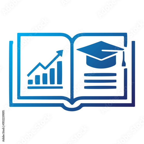 Education Performance Knowledge Gradient Icon