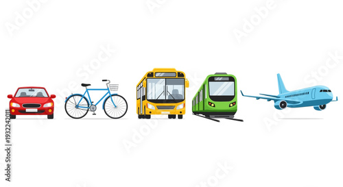 Various Modes of Transportation Vehicles 6.