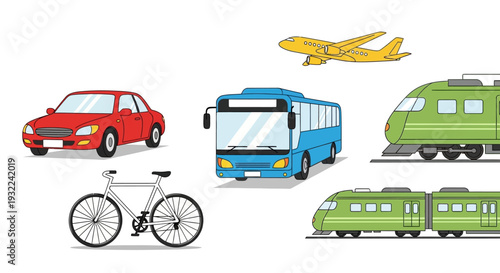 Various Modes of Transportation Vehicles 7.