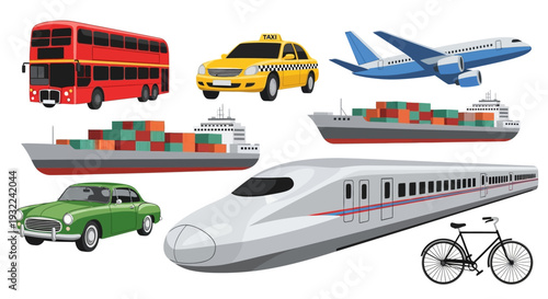 Various Modes of Transportation Vehicles 8.