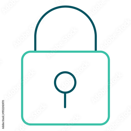 Outline Security Lock Icon