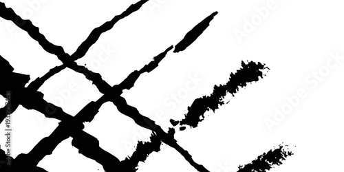 Set of wavy horizontal lines. Marker hand-drawn line border set and scribble design elements. Lines hand drawn paint brush stroke. grunge brushes, hand drawn ink strokes draw linw, Modern.