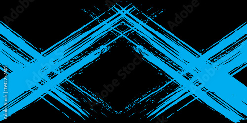 light blue black brush wrap car sticker pattern abstract banner sporty lines light blue black color combination grunge brush pattern, Vector Illustration.