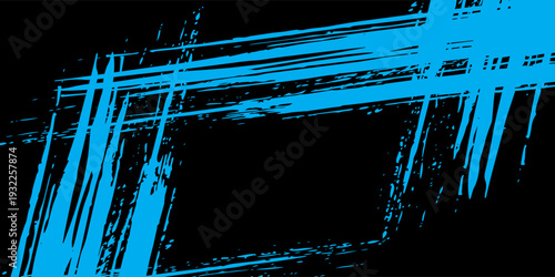 light blue black brush wrap car sticker pattern abstract banner sporty lines light blue black color combination grunge brush pattern, Vector Illustration.