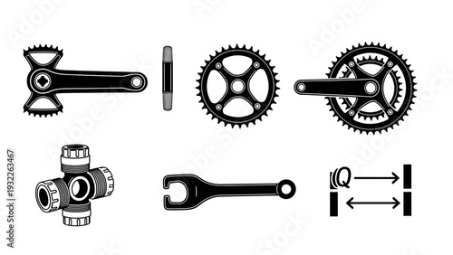 Collection of bicycle repair tools.