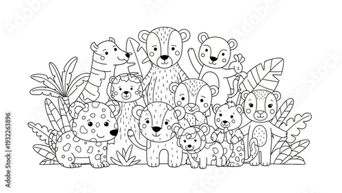 Cartoon Koalas and Australian Animals.