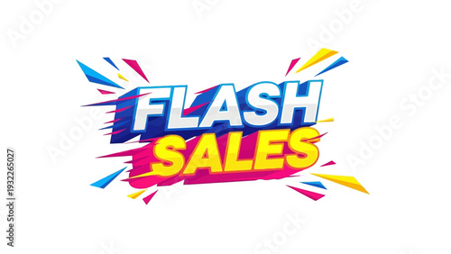 Flash Sales Text Graphic Design.